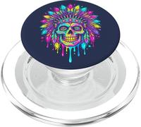 EDM Rave Outfits Festival Electronic Music Trippy Skull PopSockets PopGrip for MagSafe