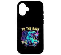 EDM Techno To The Rave Dinosaur Bass Roar Case for iPhone 16