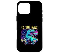 EDM Techno To The Rave Dinosaur Bass Roar Case for iPhone 16 Pro Max