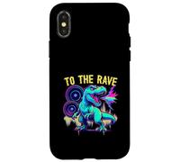 EDM Techno To The Rave Dinosaur Bass Roar Case for iPhone X/XS