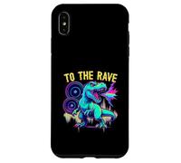 EDM Techno To The Rave Dinosaur Bass Roar Case for iPhone XS Max