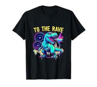EDM Techno To The Rave Dinosaur Bass Roar T-Shirt