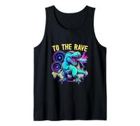 EDM Techno To The Rave Dinosaur Bass Roar Tank Top