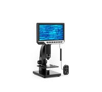 EDM11S Digital Microscope 2000X 7" IPS 12MP 1080P Lab Biological Camera Dual Lens With Remote Control(With Remote Control)