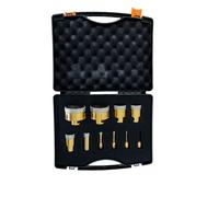 EDMA - Set of 10 Diamond Grinder Drill Bits Diameter 6, 8, 10, 12, 28, 35, 40, 45, 65, 68 mm - Bell Saw for Tiles - Diamond Drill Bits - 252055 - Work Tool for Professional Tile