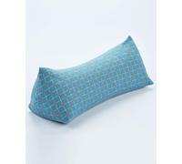 EDMILE Adjustable Buckwheat Neck Roll Pillow with Ergonomic Support, Firm Hard Filling for Multi-Purpose Cooling Neck Pillow, Washable Cover, Blue 6 * 15 inch