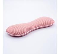 EDMILE Buckwheat Pillow Cervical Neck Pillow, Buckwheat Hulls Filling Cooling Lumbar Support Pillow, Adjustable Firmness Ergonomic Design with Washable Cover, Red 20"X8"