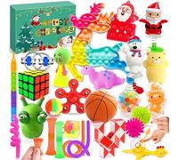 Edmirfun Fidget Toy Advent Calendars 2024, 25 pcs Christmas Countdown Calendar Fidget Toy Pack, Stress Relief Sensory Fidget Toys Set, 24 Days Christmas Countdown Surprise Gifts Xmas Present for Kids