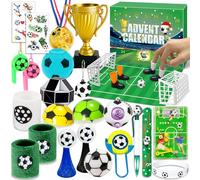 Edmirfun Finger Football Game Advent Calendar 2024, Finger Soccer Accessory Ornament Finger Puppets Toys for Boys, 24 Days Surprise Gifts Xmas Presents Countdown Gift for Kids 5 6 7 8 9 10 11 12