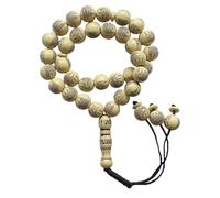 EDMIRIA Muslim Tasbih 33 Beads - Islamic Prayer Beads with Masjid Design | Laser-Engraved Crystal Stone Misbaha for Dhikr | Eid & Ramadan Gift, One Size, Acrylic, no gemstone