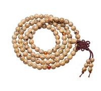 EDMIRIA Nepali Bodhi Seed Raktu Beads Bodh Gaya Mala 108 Buddhist Prayer Beads Japa Bodhi Mala for Meditation Yoga, 10MM, Wood, No Gemstone
