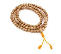 EDMIRIA Nepali Bodhi Seed Raktu Beads Bodh Gaya Mala 108 Buddhist Prayer Beads Japa Bodhi Mala for Meditation Yoga, 8 mm, Wood, No Gemstone