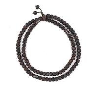 EDMIRIA Nepali Bodhi Seed Raktu Beads Bodh Gaya Mala 108 Buddhist Prayer Beads Japa Rudraksha Meditation Beads Tibetan Rosary Bodhi Mala Necklace for Men Women Yoga, Standard, Wood, No Gemstone