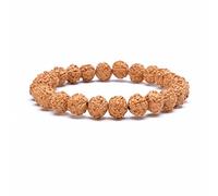 Edmiria Rudraksha Bracelet for Men & Women's 2 Face, 3 Mukhi, 4 Mukhi, 5 Face, 6 Mukhi, 7 Mukhi, 8 Mukhi, 9 Mukhi, 10 Mukhi, 11 Mukhi Himalayan Rudraksha Beads Wrist Band for Yoga, Meditation, Healing