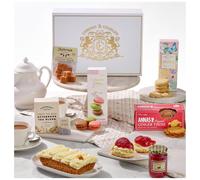 Edmond & Charles Luxury Afternoon Tea Hamper ? Featuring Afternoon Tea, Fresh Carrot Cake, Gourmet Biscuits, Clotted Cream Fudge, Macarons & More.