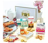Edmond & Charles Luxury Scottish Afternoon Tea Hamper, Includes a Variety of Gourmet Scottish Treats, Shortbread, Fudge, Fruit Cake,Tea & More, Hampers & Gourmet Gifts for Men & Women
