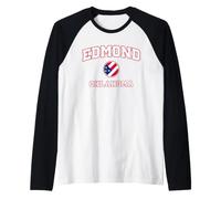 Edmond Oklahoma (OK) Raglan Baseball Tee
