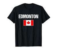 Edmonton Alberta AB Canada Flag Canadian Proud Patriotic T-Shirt