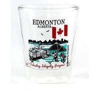 Edmonton Alberta Canada Great Canadian Cities Collection Shot Glass