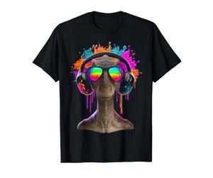 Edmontosaurus Headphone Motif Sunglasses T-Shirt