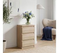 Edmore Bedside Cabinet - 3 Drawer - Sonoma Oak