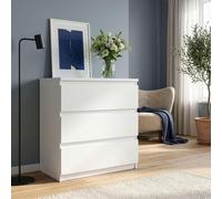 Edmore Chest - 3 Drawer - Wide - White