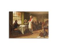 Edmund Blair Leighton-Interesting Strangers Printed Posters Canvas Painting Wall Art Decorative Picture Prints Modern Decor 12x18inch(30x45cm)