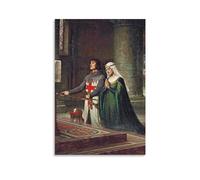 Edmund Blair Leighton Painter Works《The Dedication》posters Gifts Canvas Painting Wall Art Decorative Picture Prints Modern Decor 12x18inch(30x45cm)