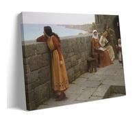 Edmund Blair Leighton Painter Works《The Hostage》posters Art Print Wall Photo Paint Hanging Picture Family Bedroom Decor Gift 12x18inch(30x45cm)