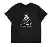 Edmund Lord Blackadder Face Sodding Your Shut T-Shirt Man's Fashion Cotton Black Clothes XXL