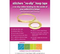 Edmunds 1/4-inch x 9 yd Stitchers No-Slip Hoop Tape, Yellow