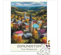 Edmundston Jigsaw Puzzles 1000 Pieces | fun family activity for a rainy day at home to enjoy together with children and grandparents during the school holidays