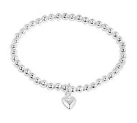 EDNGOUTM Classic Retro Bracelet Silver,Vintage Style Personality Temperament Buddha Beaded Chain Heart Bangle Ornament Jewelry Valentine's Day Gifts