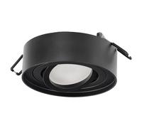EDO Adjustable Round Recessed Ceiling Spotlight Black SKAND MINI - Modern Aluminium Compatible GU10 Downlight ø95x30mm- Flush Mount Ceiling Light for Living Room, Kitchen, Hallway, Bedroom, Office