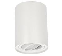 EDO Adjustable Round Surface Mounted Ceiling Spotlight White SKAND 1 - Modern Aluminium GU10 Downlight Ø95x125mm - Ceiling Light for Living Room, Kitchen, Hallway, Bedroom, Office