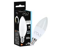 EDO, BARI LED 6.5W CW Bulb, Candle, E14, 6500K, 600lm, 220-240V, Non-dimmable led e14 6500K, Cool White, e14 Bulb, LED Bulb, 1 Piece, EDO777664