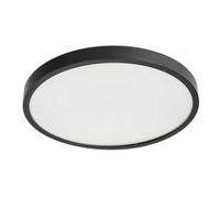 EDO, Ceiling lamp LED Ceiling Light Flat PERETI LED 24W Black Ring 35cm, 4000K Neutral White, 2400lm, Bathroom lamp, Ceiling Light, plafondlamp, led Ceiling Light, IP44, EDO777614