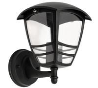 EDO IMMA UP Outdoor Wall Light Black IP44 Weatherproof - Traditional E27 Upward Facing Lantern - Exterior Wall Lamp for Garden, Porch, Entrance, Patio, Garage, Facade