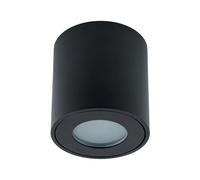 EDO KLARS Black Surface-Mounted lamp Black IP44 Waterproof Bathroom Ceiling lamp Surface-Mounted Bathroom lamp with GU10 Socket Round Black Surface-Mounted Ceiling Light Fixture EDO777339