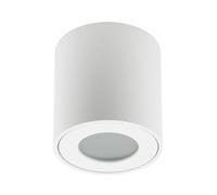 EDO KLARS White Surface-Mounted lamp White IP44 Waterproof Bathroom Surface-Mounted lamp for Bathroom with GU10 Socket Round White Surface-Mounted Ceiling Light Fixture EDO777338
