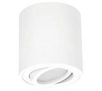 EDO MALDA White Spot Ceiling Light - Surface Mounted with GU10, IP20, 220-240V, Aluminium Round Downlight