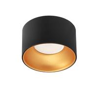 EDO Recessed Ceiling Light ZAMA Black Gold S Mini Round Downlight - Ø85*50mm Mounting Frame, Single Decorative Spotlight Ceiling Lamp for Living Room, Bedroom, Kitchen (not incl. GU10/GU5.3 Socket)