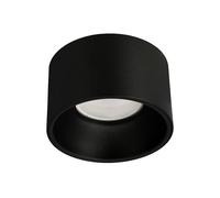 EDO Recessed Ceiling Light ZAMA Black S Mini Round Downlight - Ø85*50mm Mounting Frame, Single Decorative Spotlight Ceiling Lamp for Living Room, Bedroom, Kitchen (not incl. GU10/GU5.3 Socket)