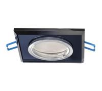 EDO Recessed Light Recessed Spotlight Glass Crystal Recessed Ceiling spot Square Black Cut Spotlight Ceiling lamp Recessed Ceiling Light Recessed lamp in Clear Glass Ceiling spot Led EDO777131