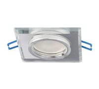 EDO Recessed Light Recessed Spotlight Glass Crystal Silver Recessed Ceiling Spotlight Square Black Cut Spotlight Ceiling lamp recessed Ceiling lamp recessed Clear Glass Ceiling spot led EDO777130
