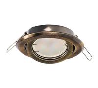 EDO Recessed luminaire Recessed Spotlight Daira Brass swivelling Recessed Ceiling Spotlight Round Brass Ceiling lamp Suitable for LED Halogen Recessed Ceiling lamp Recessed Ceiling spot EDO777302