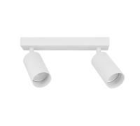 EDO Spotlight Ceiling Light Rotatable GU10 MALGA White 2 Way Lights, GU10 Bulb Base, White Spot Light Bar Indoor, Adjustable Light Ceiling Spot Lamp for Kitchen Bedroom Hallway, Bulb Not Included