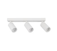 EDO Spotlight Ceiling Light Rotatable GU10 MALGA White 3 Way Lights, GU10 Bulb Base, White Spot Light Bar Indoor, Adjustable Light Ceiling Spot Lamp for Kitchen Bedroom Hallway, Bulb Not Included