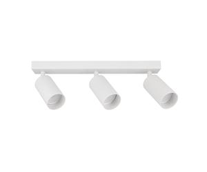 EDO Spotlight Ceiling Light Rotatable GU10 MALGA White 3 Way Lights, GU10 Bulb Base, White Spot Light Bar Indoor, Adjustable Light Ceiling Spot Lamp for Kitchen Bedroom Hallway, Bulb Not Included