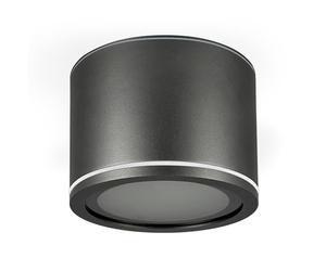 EDO Surface-Mounted Spotlight IP54 Ceiling Spot Matt Anthracite Flat & Round - Ø90*60mm Ceiling Light, Downlight for Bathroom Waterproof, Spotlight Ceiling Lamp Aluminum -no Incl Replaceable LED GX53